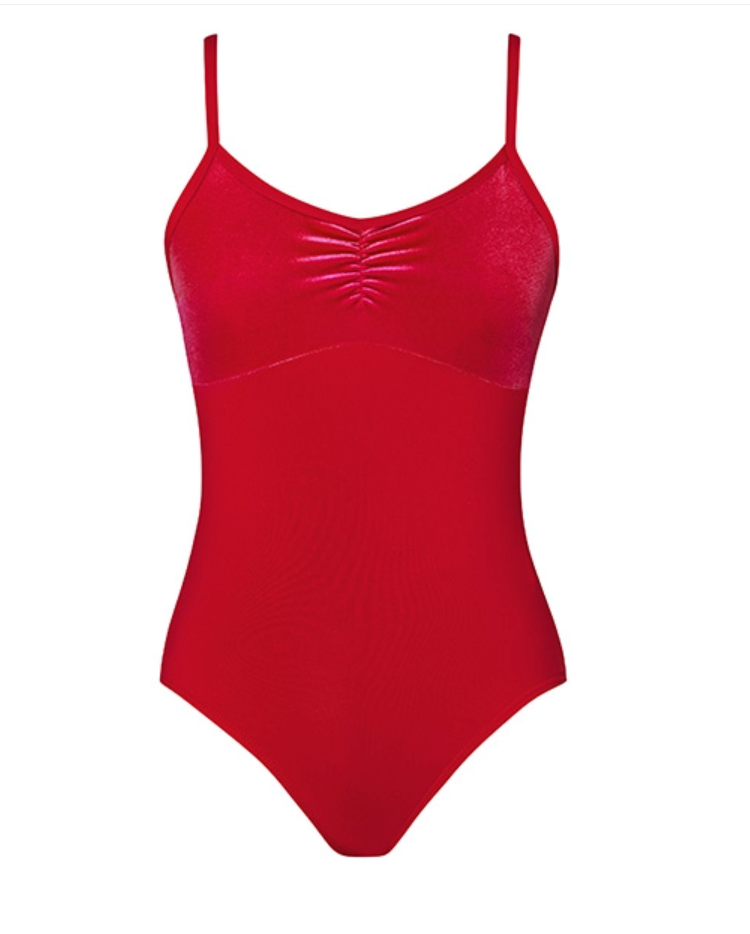 Energetiks Giselle Camisole Leotard - Red