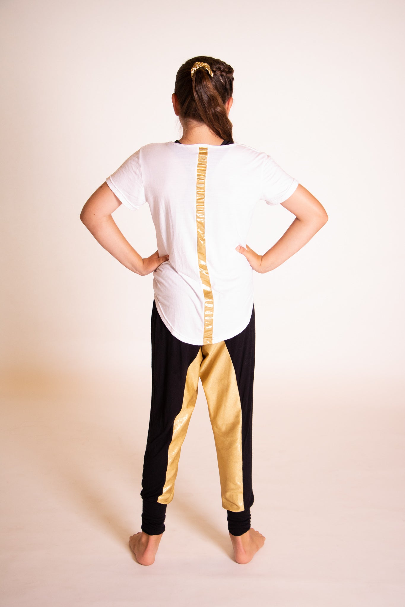 White, Gold & Black Hip Hop Costume