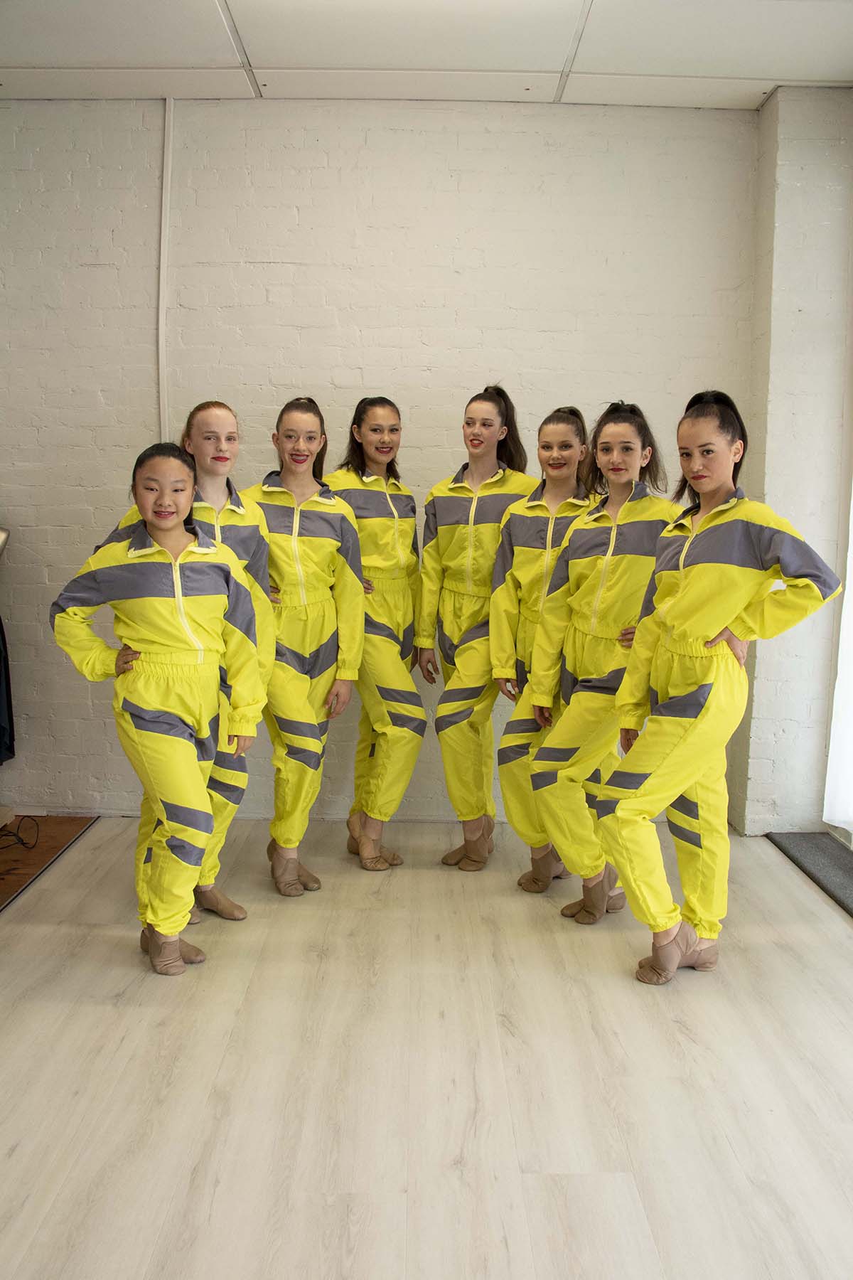 Yellow Hip Hop/ Jazz Track suits