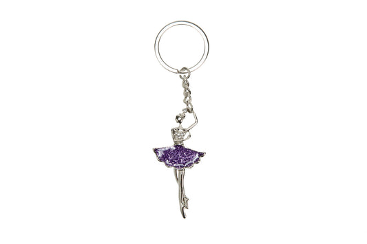 Mad Ally Ballerina Keyring Purple