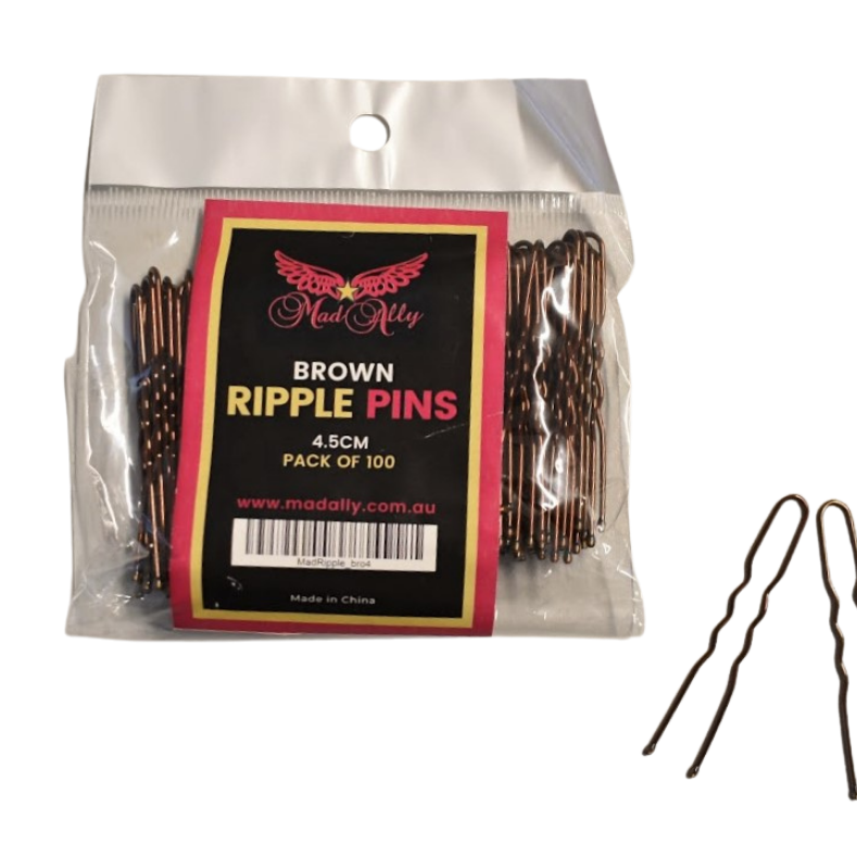 Mad Ally Ripple Bun Pins (Black, Brown & Blonde) 2