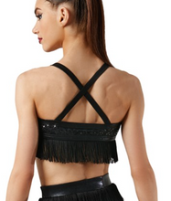 Load image into Gallery viewer, Camisole Fringe Bra Top