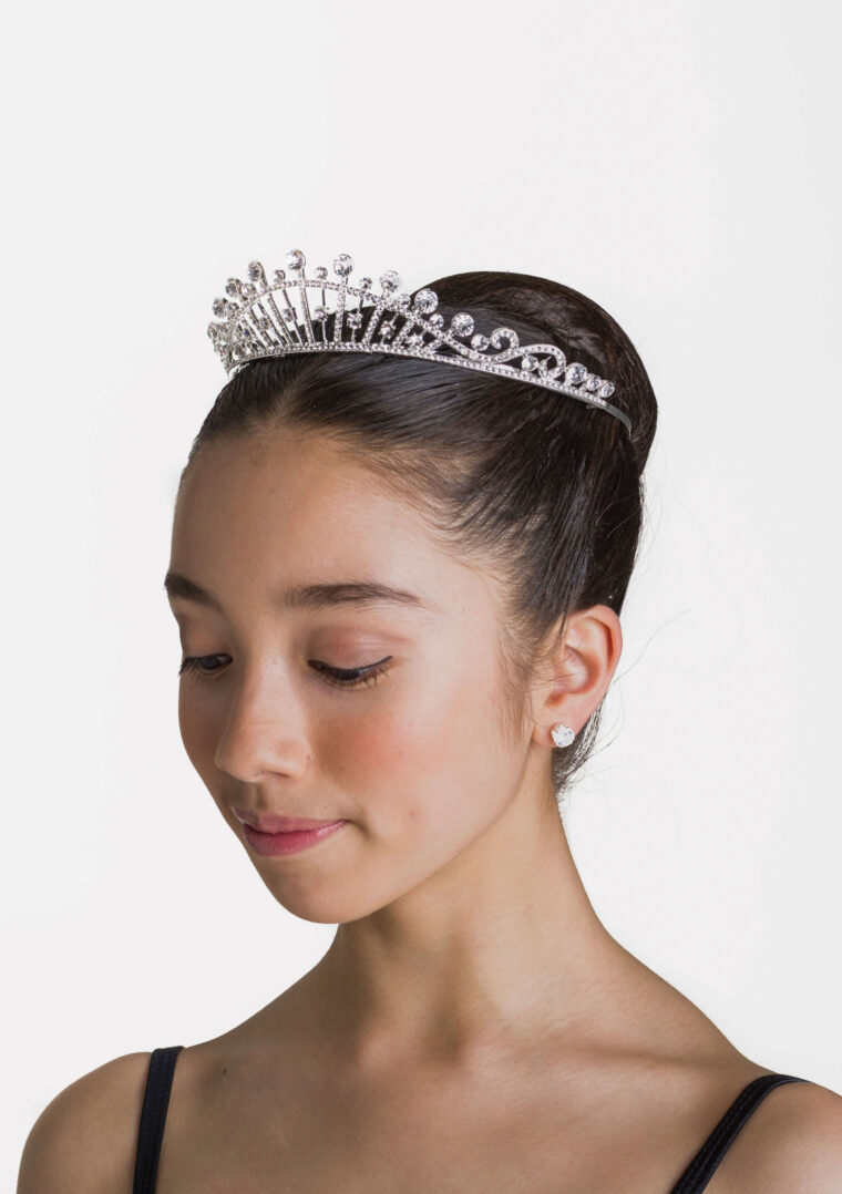 Elizabeth Tiara Crystal White - Large