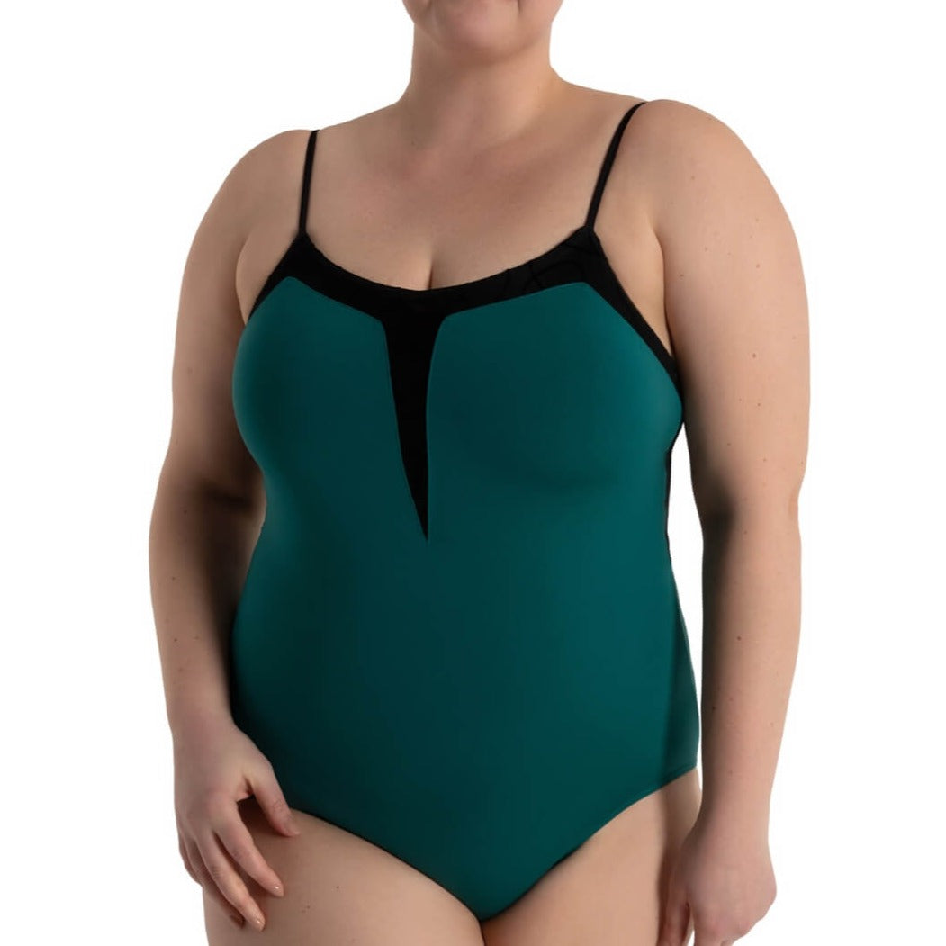 Majestic Lines Cleo Leotard - Storm