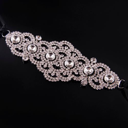 Flat Diamante Head Piece