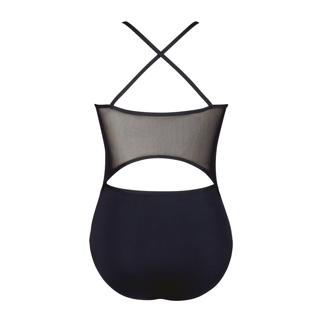 Isabelle Zip Leotard - Black