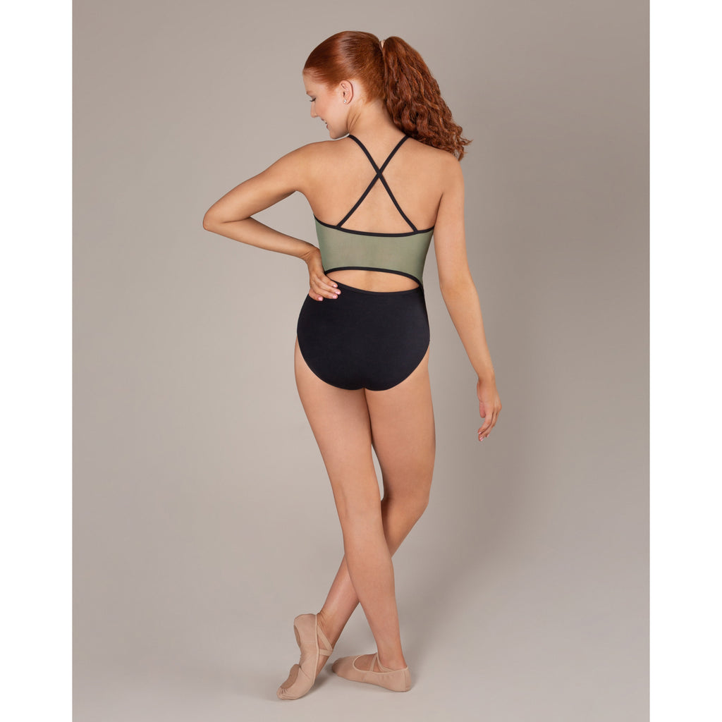 Isabelle Zip Leotard - Fern