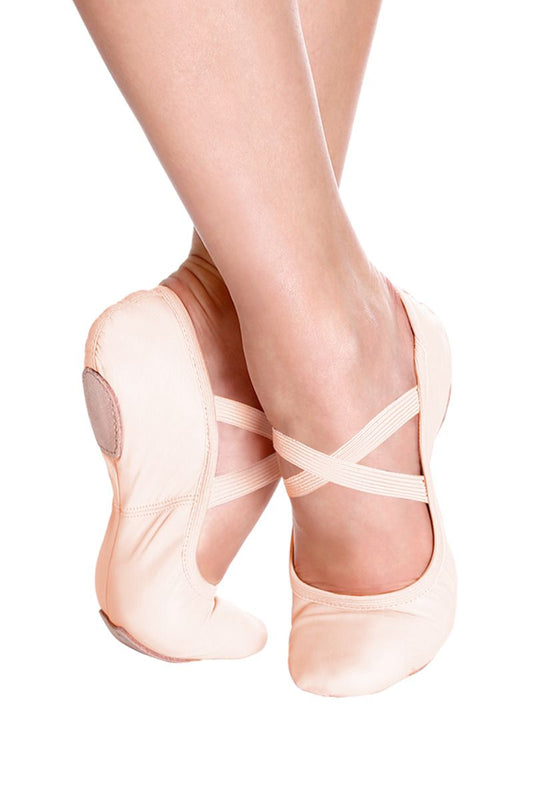 SD60 Adult Leather Split Sole Ballet Shoe - Light Pink