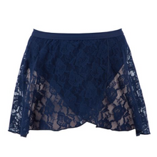 Load image into Gallery viewer, Melody Lace Skirt - Child - Navy