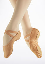 Load image into Gallery viewer, So Danca SD16 Canvas Split Sole Ballet Shoe Nude / Black / White