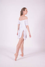 Load image into Gallery viewer, White Velvet dress with silver embellishment