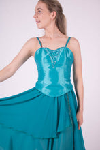 Load image into Gallery viewer, Turqouise Barefoot Bodice and Layered Skirt
