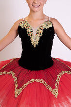 Load image into Gallery viewer, Red and black velvet Tutu