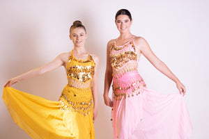 Yellow and Pink 'Song of India' Dresses