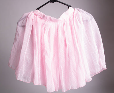 Baby Pink Ballet Skirt Textured