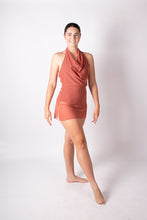 Load image into Gallery viewer, Mesh Cowneck dress with leotard