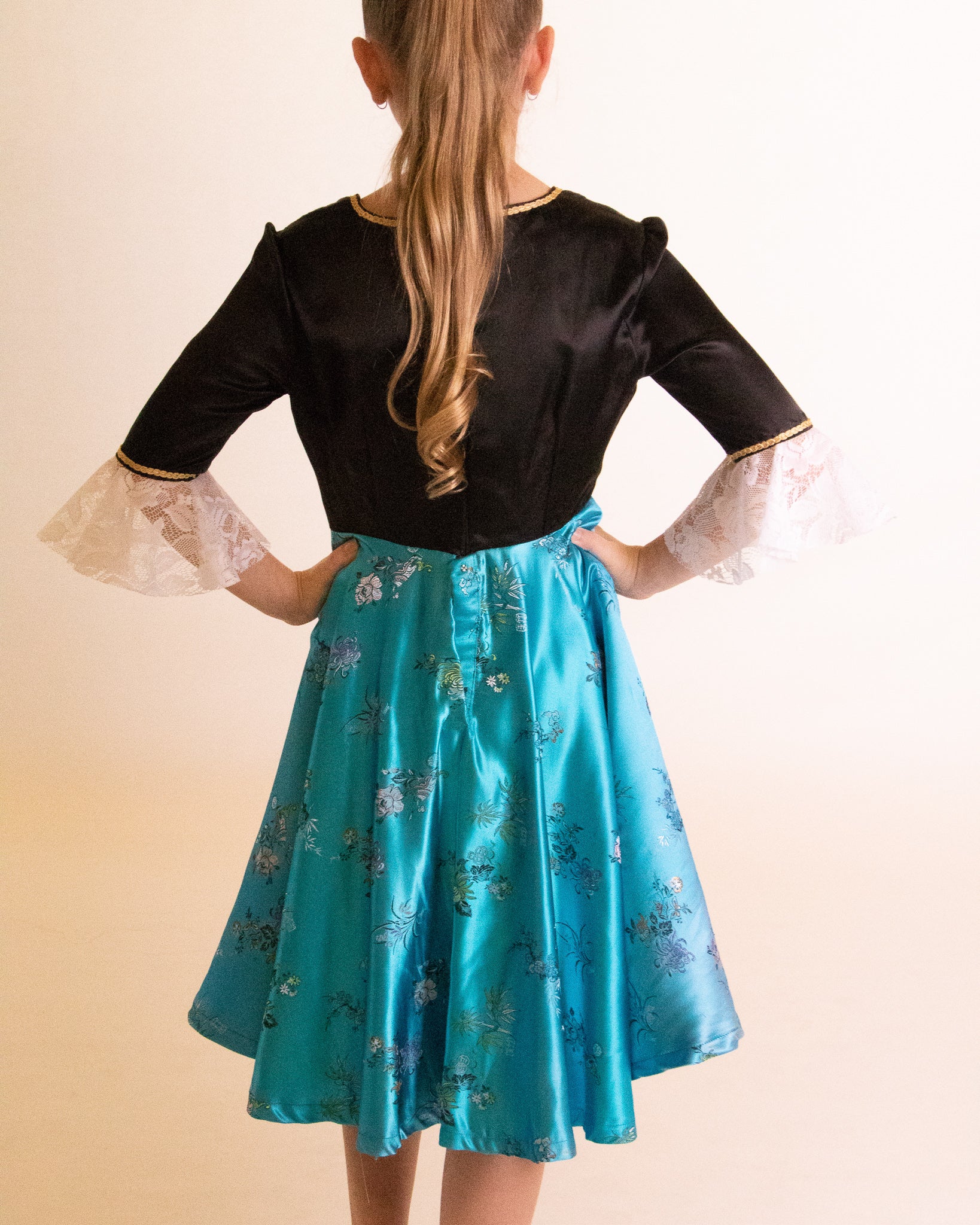 National Character Dress Satin