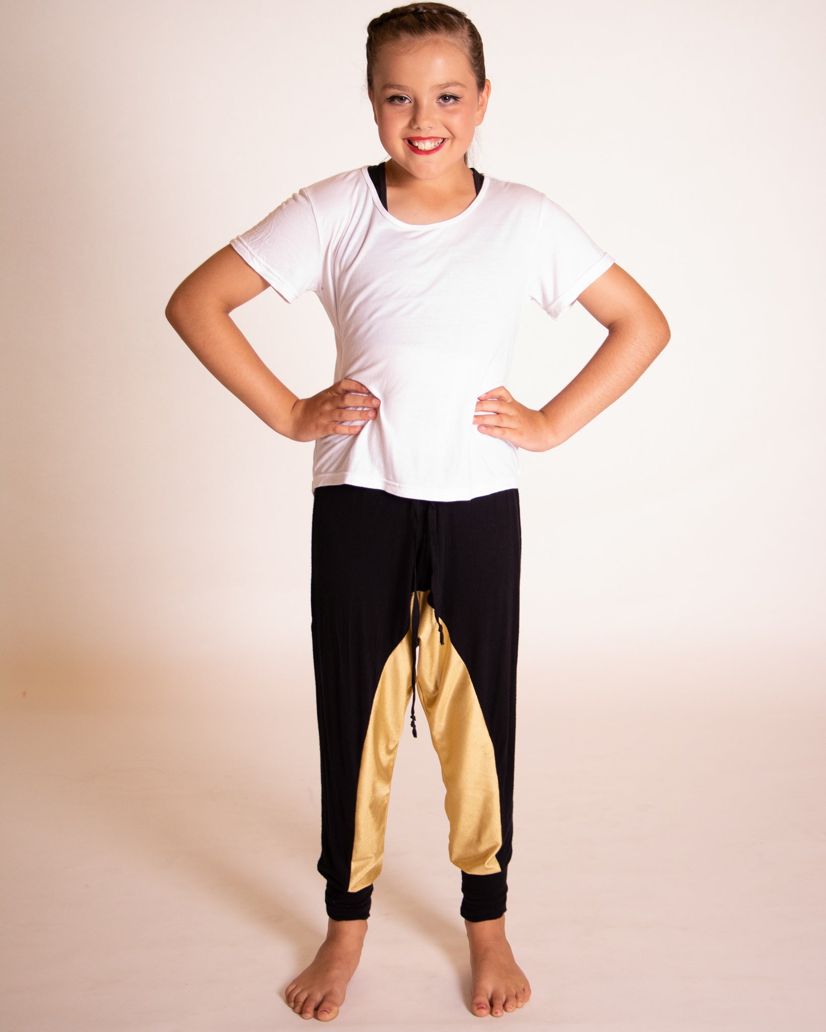 White, Gold & Black Hip Hop Costume
