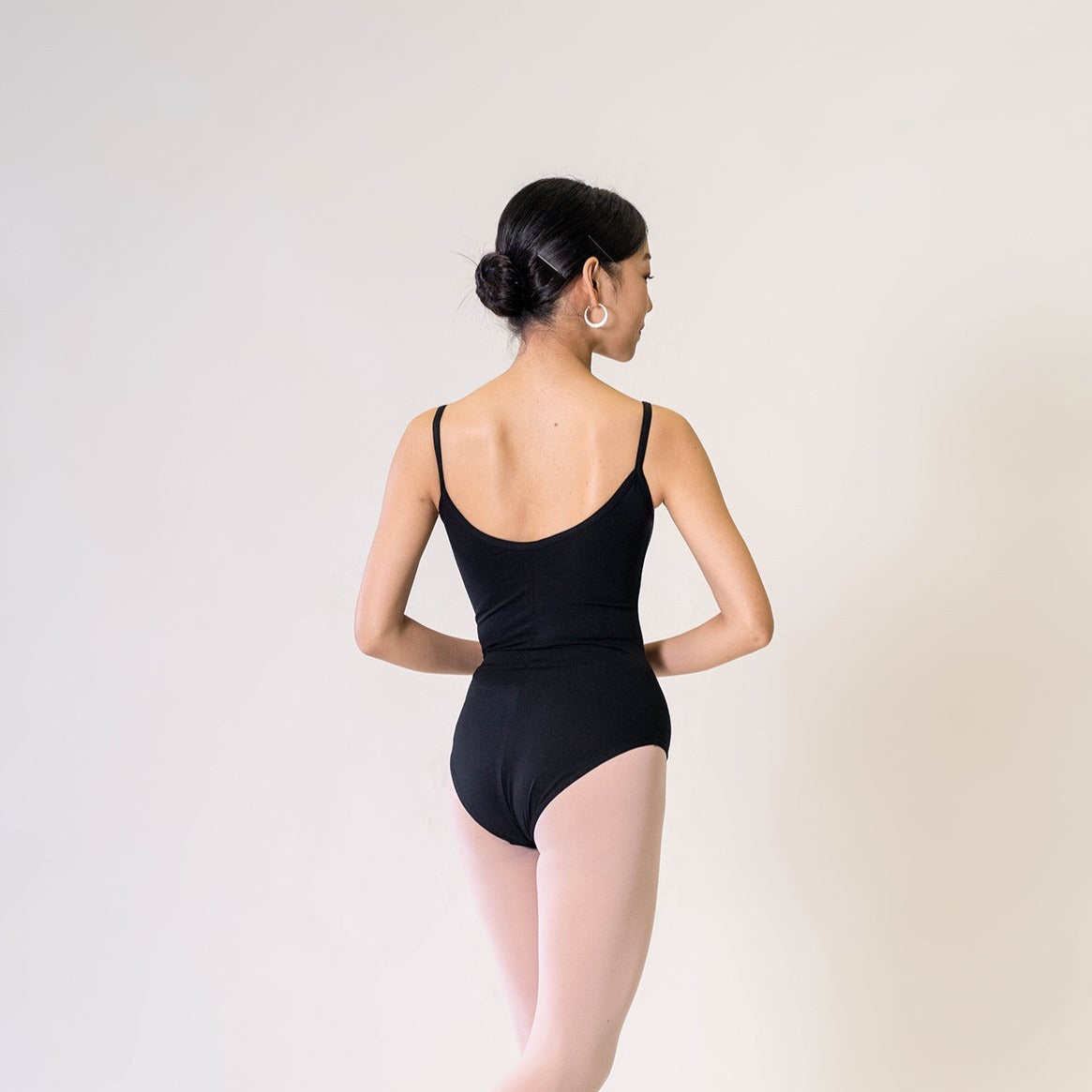 Sonata Spagetti Strap Leotard Black