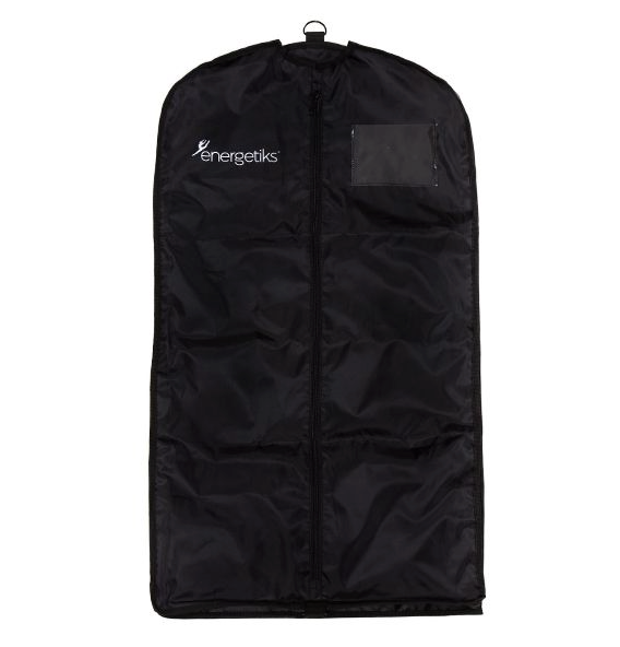 Small Garment Bag Energetiks Black - Clear