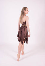 Load image into Gallery viewer, Brown Satin Lyrical Dress