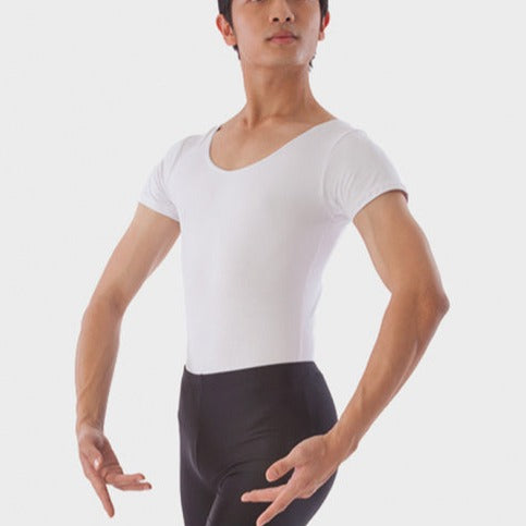 White mens leotard - Sonata Dancewear