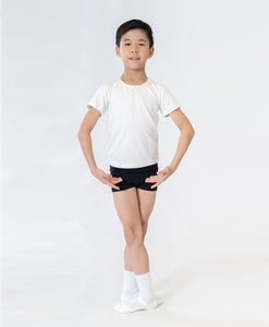 Boys Short Sleeve White T-Shirt - Sonata Dancewear