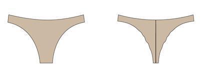 Mad Ally Ladies Seamless G-string Adults size 8